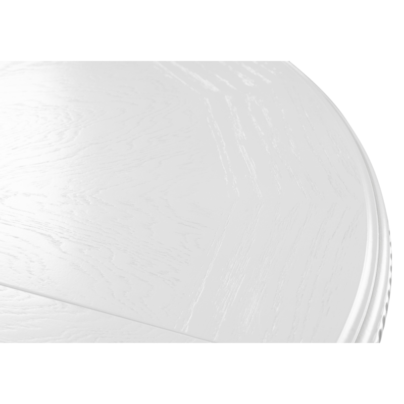 Деревянный стол Нозеан 120(160)х120х76 серебро / белый