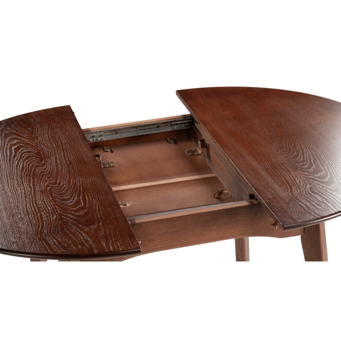 Деревянный стол Распи 100(130)х100х76 орех миланский