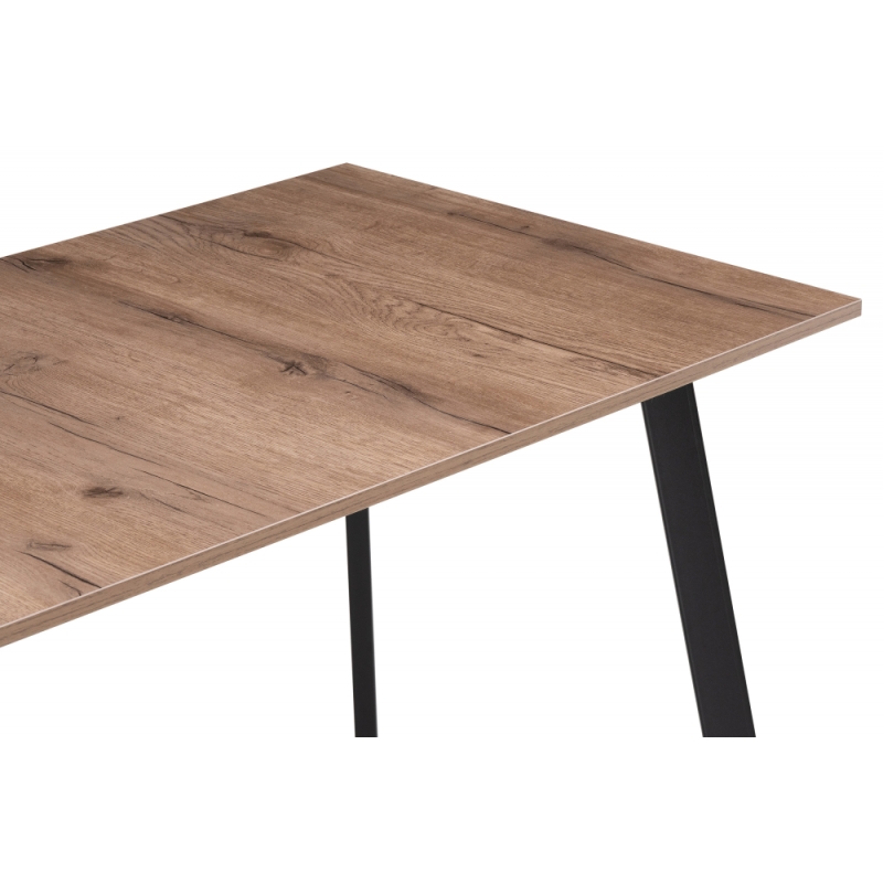 Деревянный стол Ремли 110х67х76 дуб галифакс табак / черный