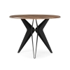Деревянный стол Рикла 100х76 орех кантри / черный