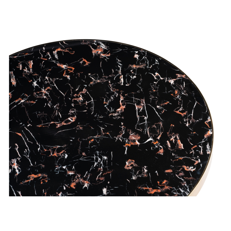 Стол Selina 80х72 black / gold