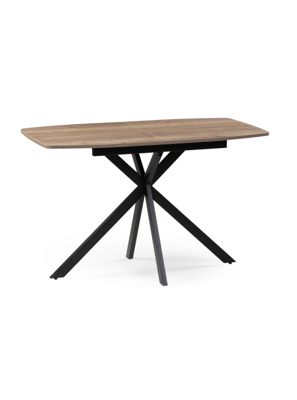 Деревянный стол Тамаса 120(150)х70х76 дуб галифакс табак / черный