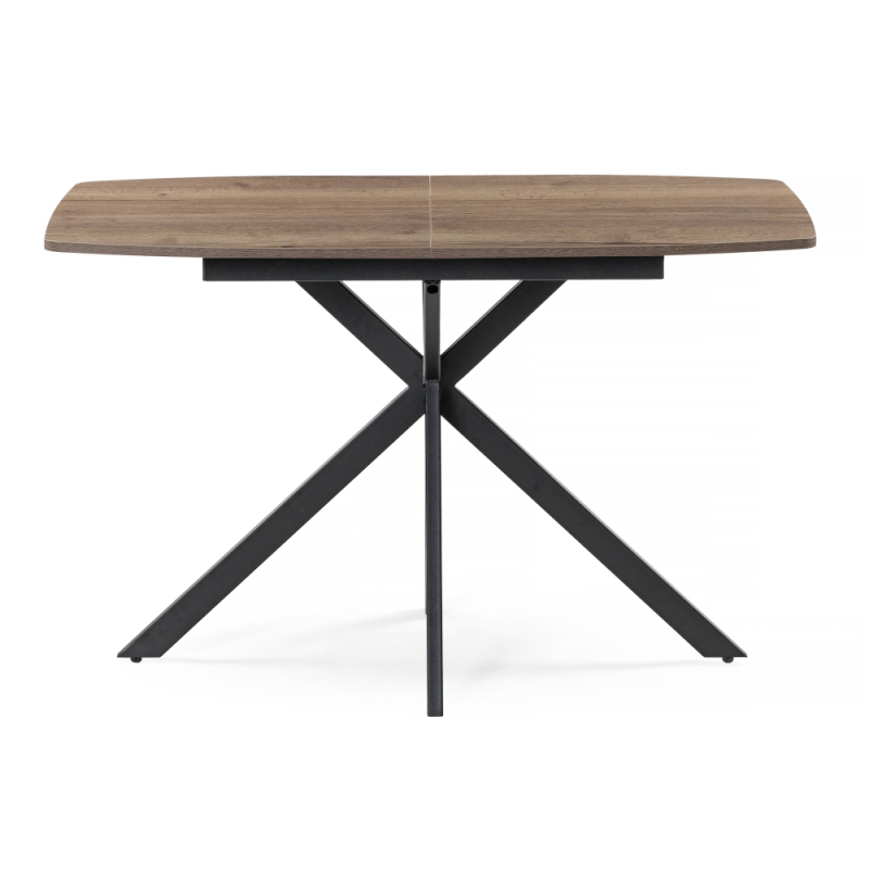 Деревянный стол Тамаса 120(150)х70х76 дуб галифакс табак / черный