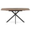 Деревянный стол Тамаса 120(150)х70х76 дуб галифакс табак / черный