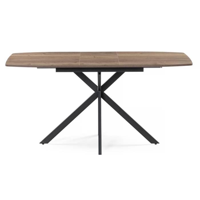 Деревянный стол Тамаса 120(150)х70х76 дуб галифакс табак / черный