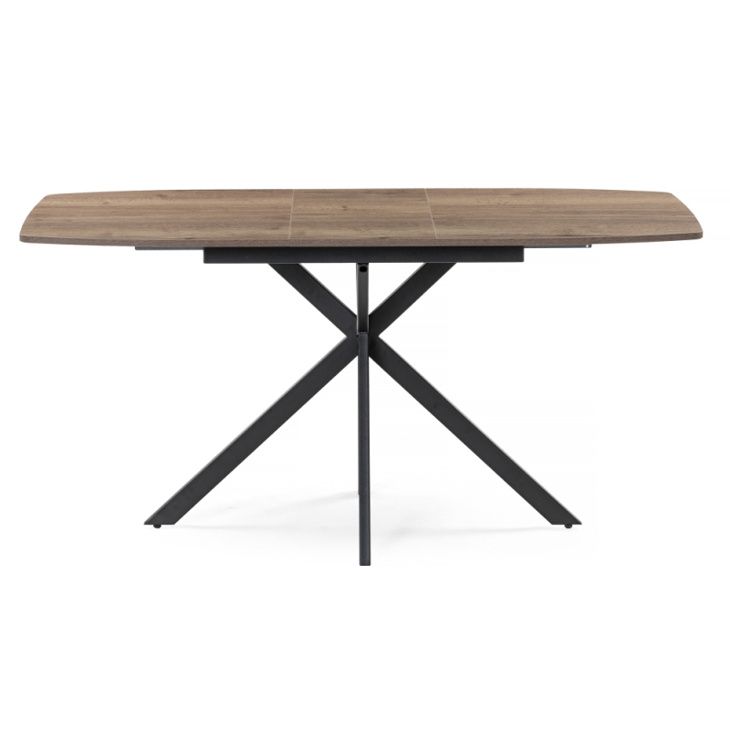 Деревянный стол Тамаса 120(150)х70х76 дуб галифакс табак / черный