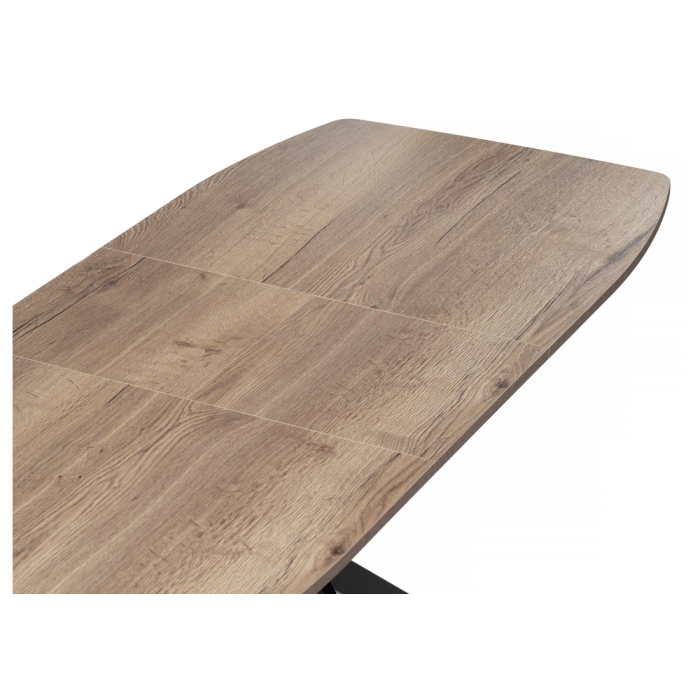 Деревянный стол Тамаса 120(150)х70х76 дуб галифакс табак / черный