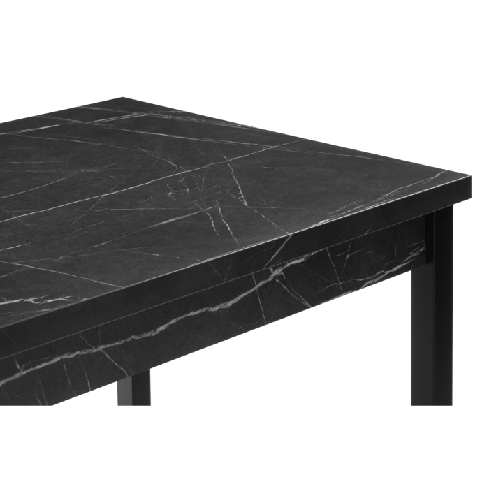 Деревянный стол Центавр 120(160)х70х76 файерстоун / черный матовый