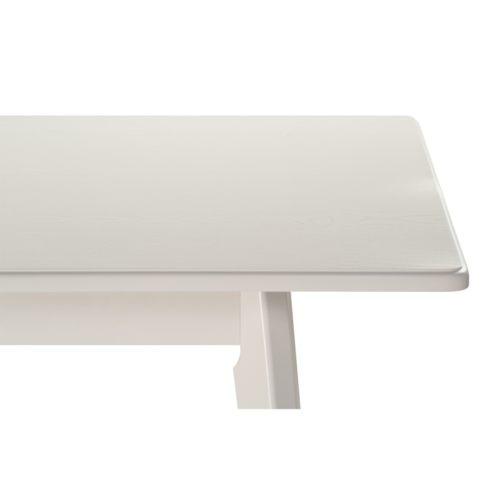 Деревянный стол Улаинс 110(140)х68х75 слоновая кость