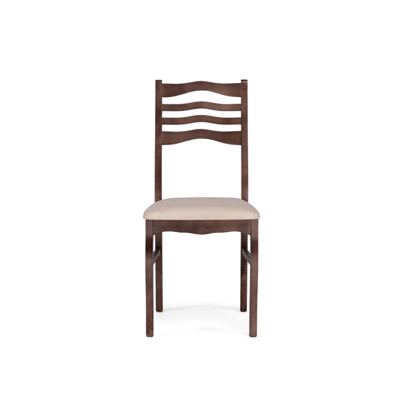 Деревянный стул Амадиу бежевый / орех