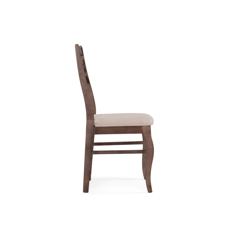 Деревянный стул Амадиу бежевый / орех