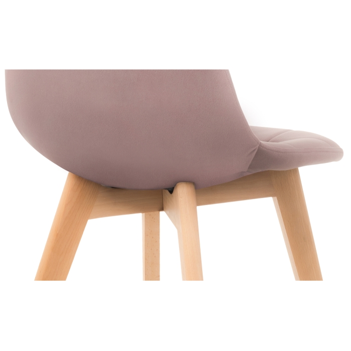 Деревянный стул Filip light purple / wood