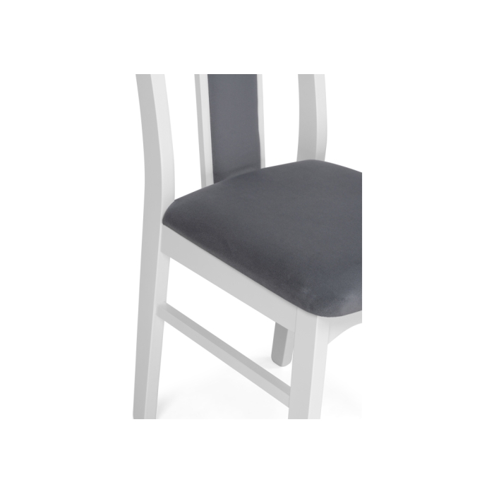 Деревянный стул Гроджин серый / белый