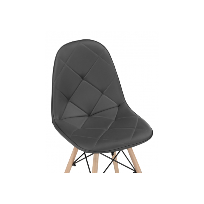 Деревянный стул Kvadro 1 gray / wood