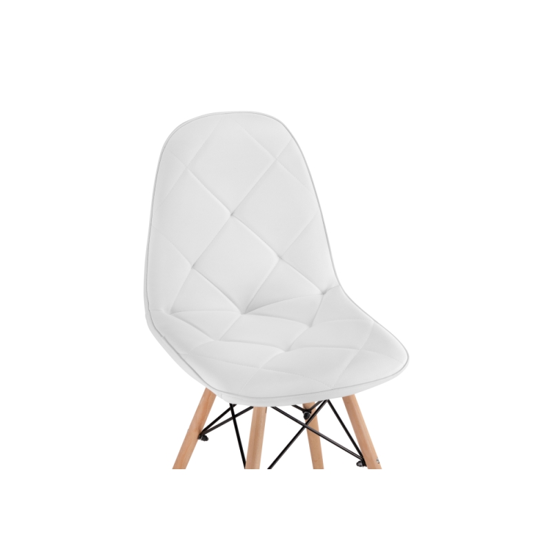Деревянный стул Kvadro 1 white / wood
