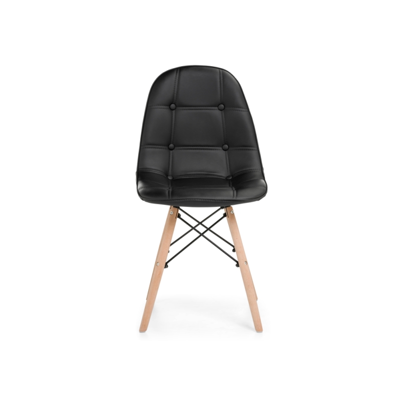 Деревянный стул Kvadro black