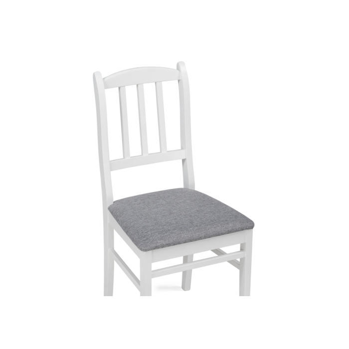 Деревянный стул Мириел белый / серый