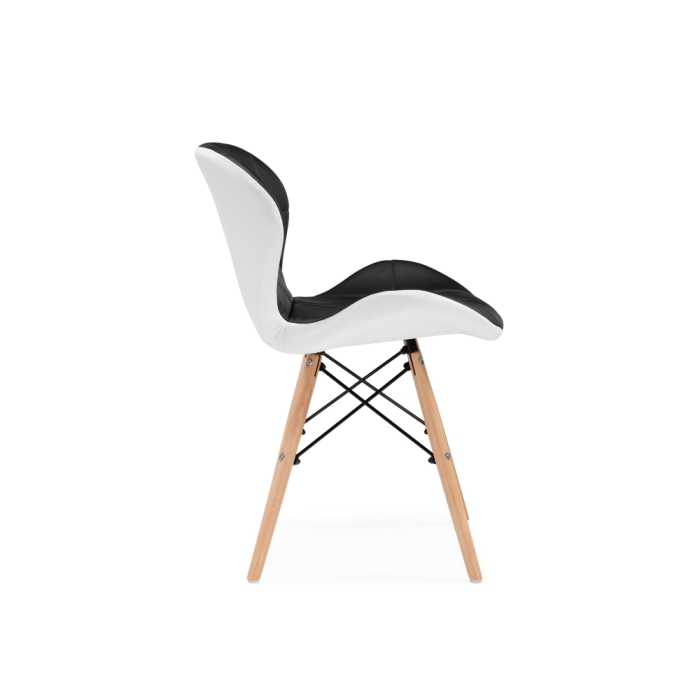 Деревянный стул PC-027 black / white