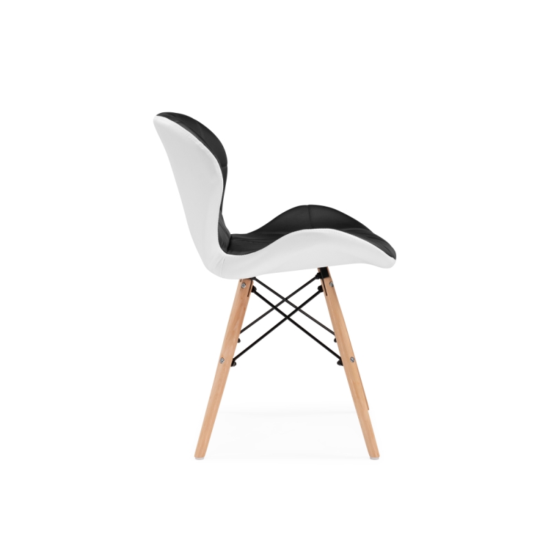 Деревянный стул PC-027 black / white