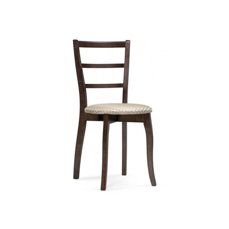 Деревянный стул Сода орех / камелия ромб
