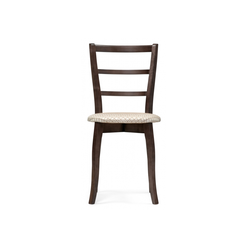 Деревянный стул Сода орех / камелия ромб