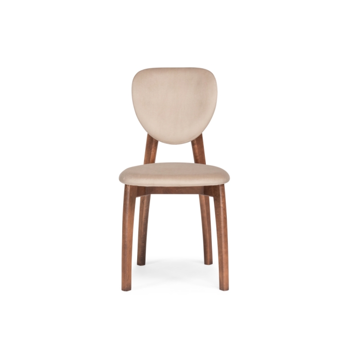 Деревянный стул Вакимо tenerife beige / орех миланский