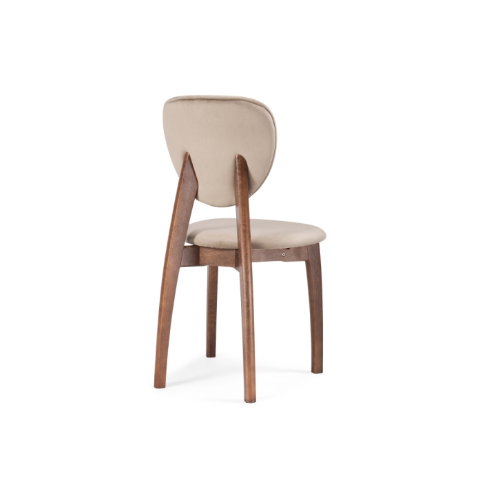 Деревянный стул Вакимо tenerife beige / орех миланский