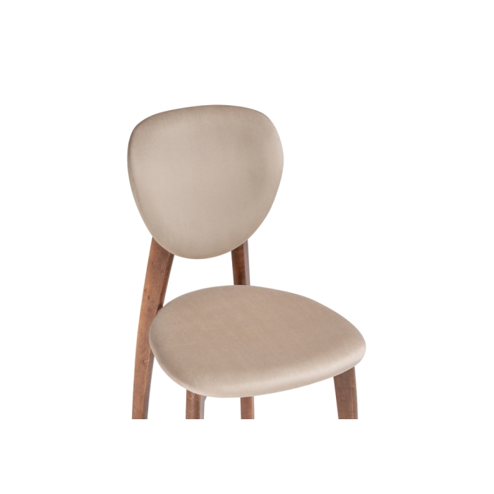 Деревянный стул Вакимо tenerife beige / орех миланский
