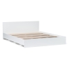 Двуспальная кровать Адайн 160х200 белое дерево / белое дерево
