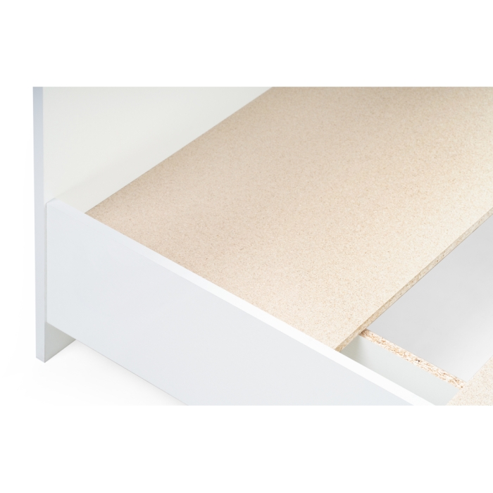 Двуспальная кровать Адайн 160х200 белое дерево / белое дерево