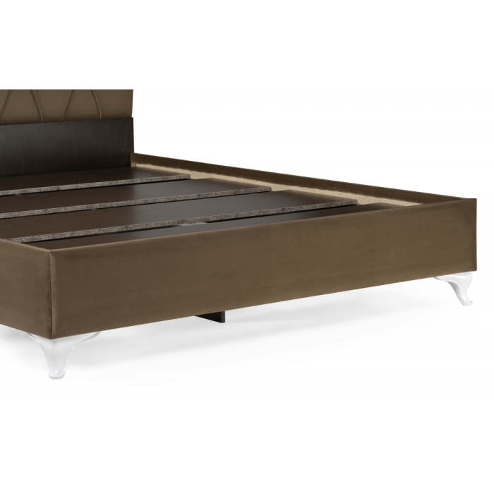 Двуспальная кровать Алберто 160х200 Ажур 22 коричневая