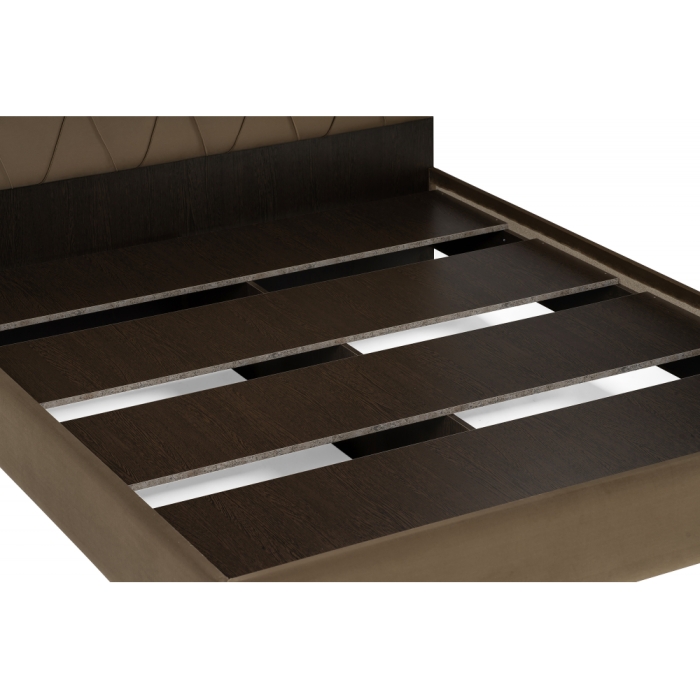 Двуспальная кровать Алберто 160х200 Ажур 22 коричневая