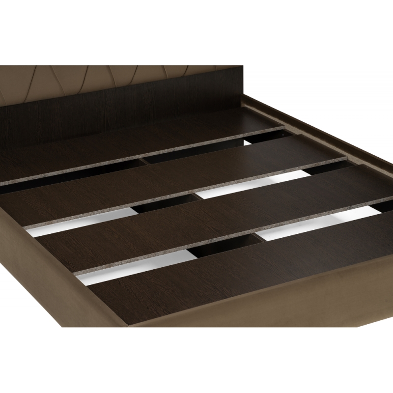 Двуспальная кровать Алберто 160х200 Ажур 22 коричневая