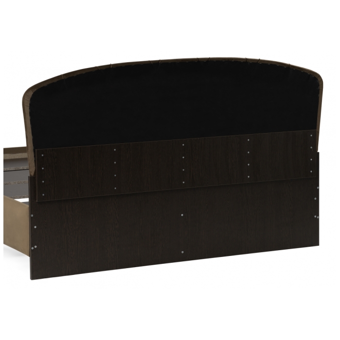 Двуспальная кровать Алберто 160х200 Ажур 22 коричневая