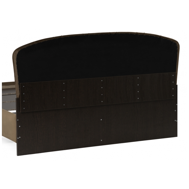 Двуспальная кровать Алберто 160х200 Ажур 22 коричневая