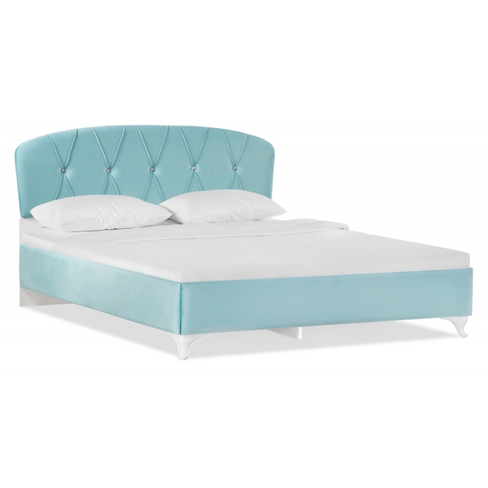 Двуспальная кровать Алберто 160х200 Ажур 38 бирюза