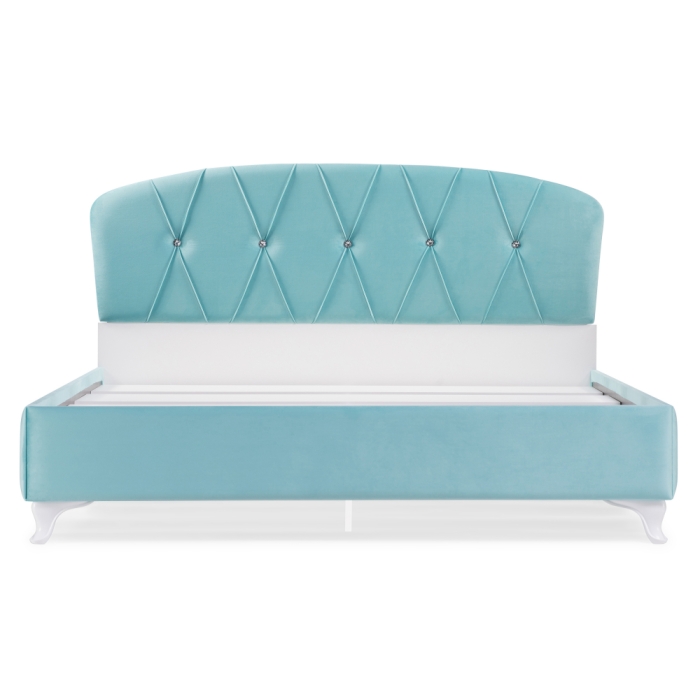 Двуспальная кровать Алберто 160х200 Ажур 38 бирюза