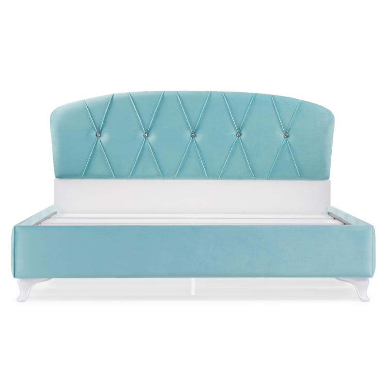 Двуспальная кровать Алберто 160х200 Ажур 38 бирюза