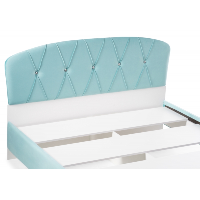 Двуспальная кровать Алберто 160х200 Ажур 38 бирюза