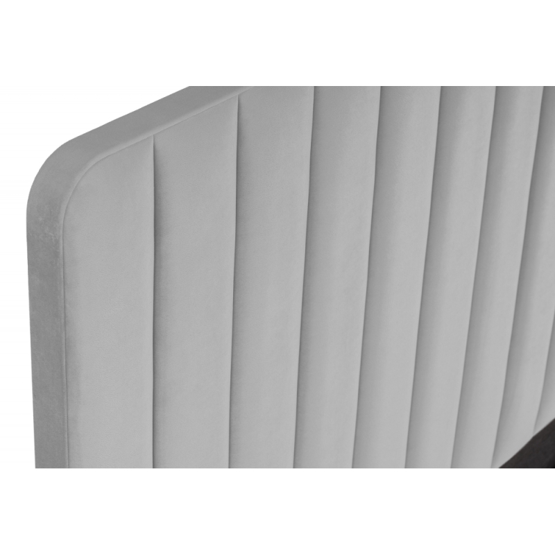 Двуспальная кровать Амелия 160х200 без ПМ светло-серая