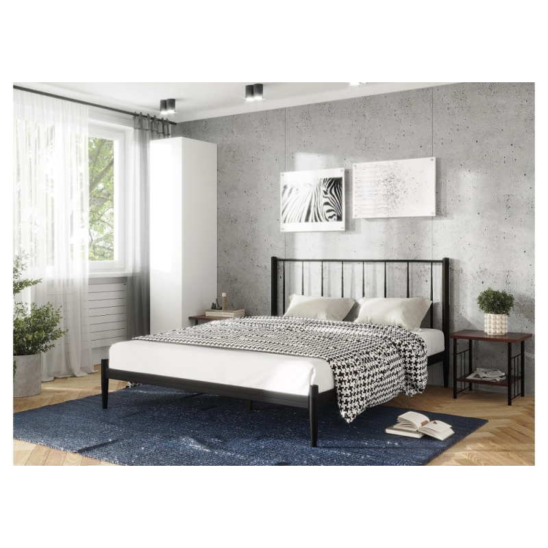 Двуспальная кровать Бри 160х200 черная