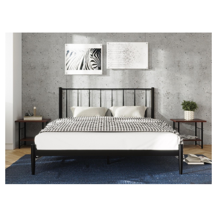 Двуспальная кровать Бри 160х200 черная