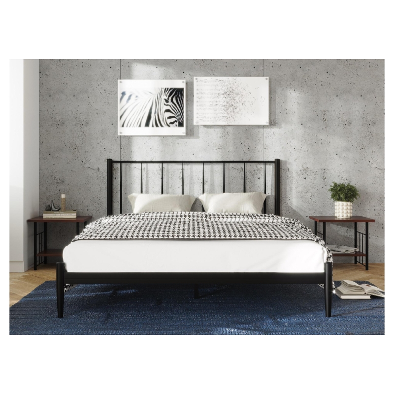 Двуспальная кровать Бри 160х200 черная