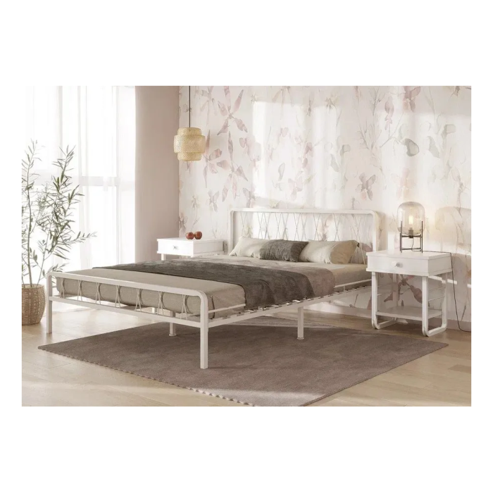 Двуспальная кровать Иоханна 18 160х200 белая