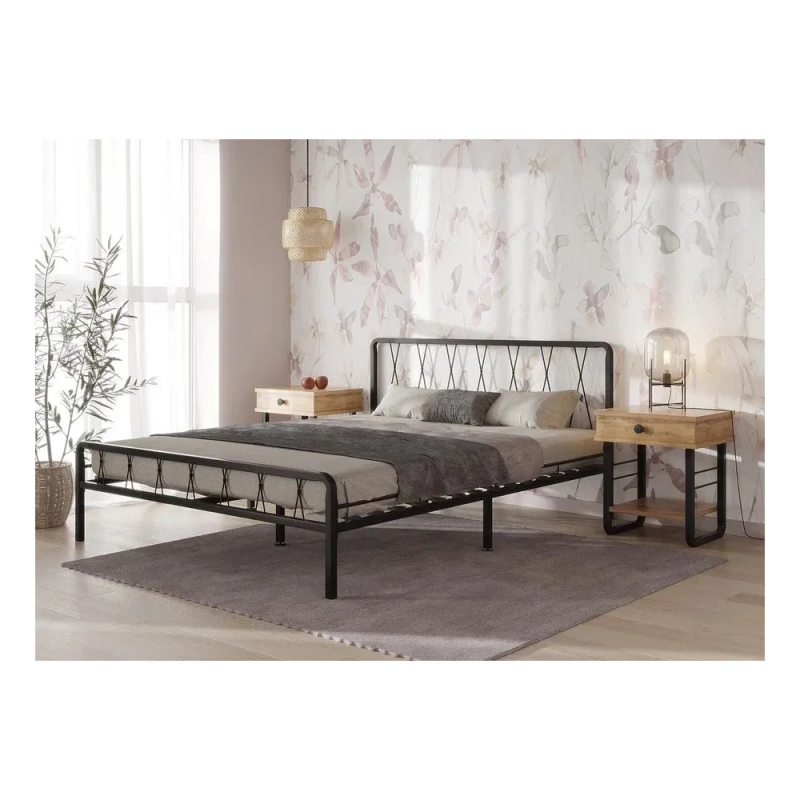 Двуспальная кровать Иоханна 18 160х200 черная