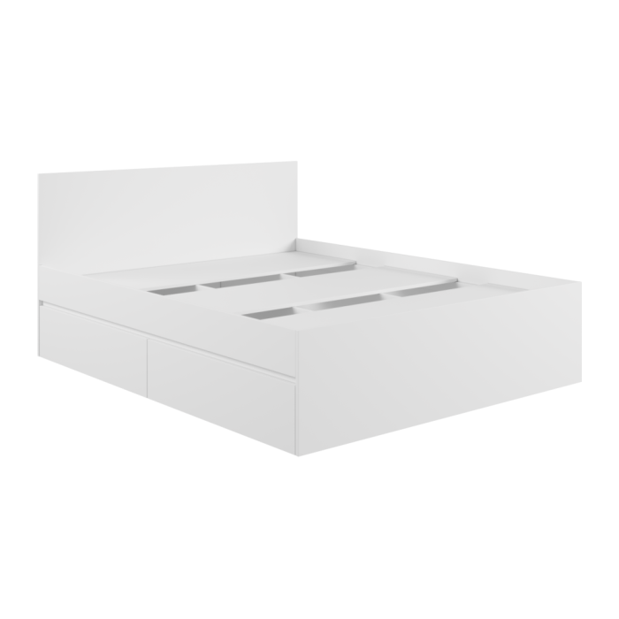 Двуспальная кровать Мадера 160х200 белый