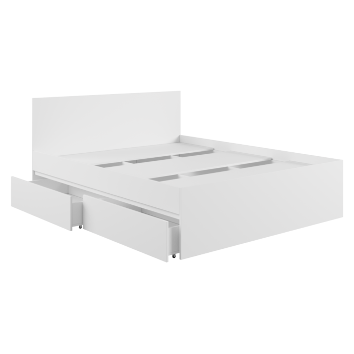 Двуспальная кровать Мадера 160х200 белый