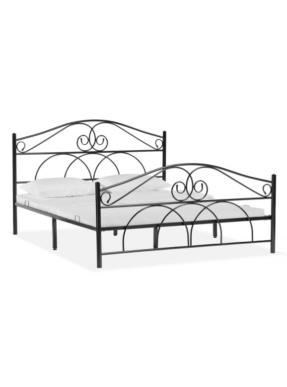 Двуспальная кровать Морика 160х200 черная