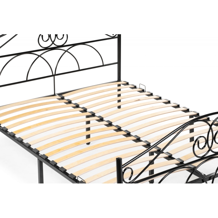 Двуспальная кровать Морика 160х200 черная