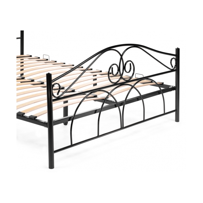 Двуспальная кровать Морика 160х200 черная